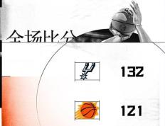 NBA常规赛：马刺132-121双杀太阳,文班亚马38+10amp;统治末节,布克复出31+9+13