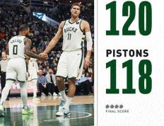 NBA常规赛：雄鹿124-126惜败步行者,字母哥-阿德托昆博空砍54+12,哈利伯顿29+10