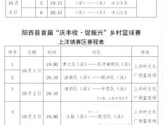 庆丰收、促振兴！阳西县首届乡村篮球赛国庆开赛