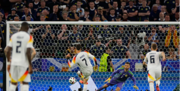 欧洲杯揭幕战-德国5-1十人苏格兰 维尔茨首球吕迪格乌龙
