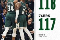 NBA常规赛：雄鹿118-117险胜76人,利拉德39+8,恩比德24+7+6